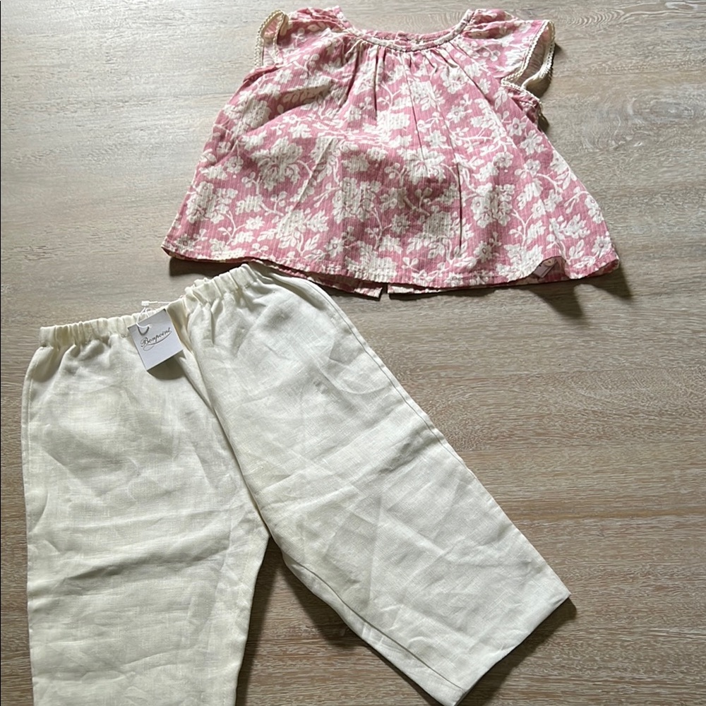 Bonpoint 12m 2 piece outfit nwt